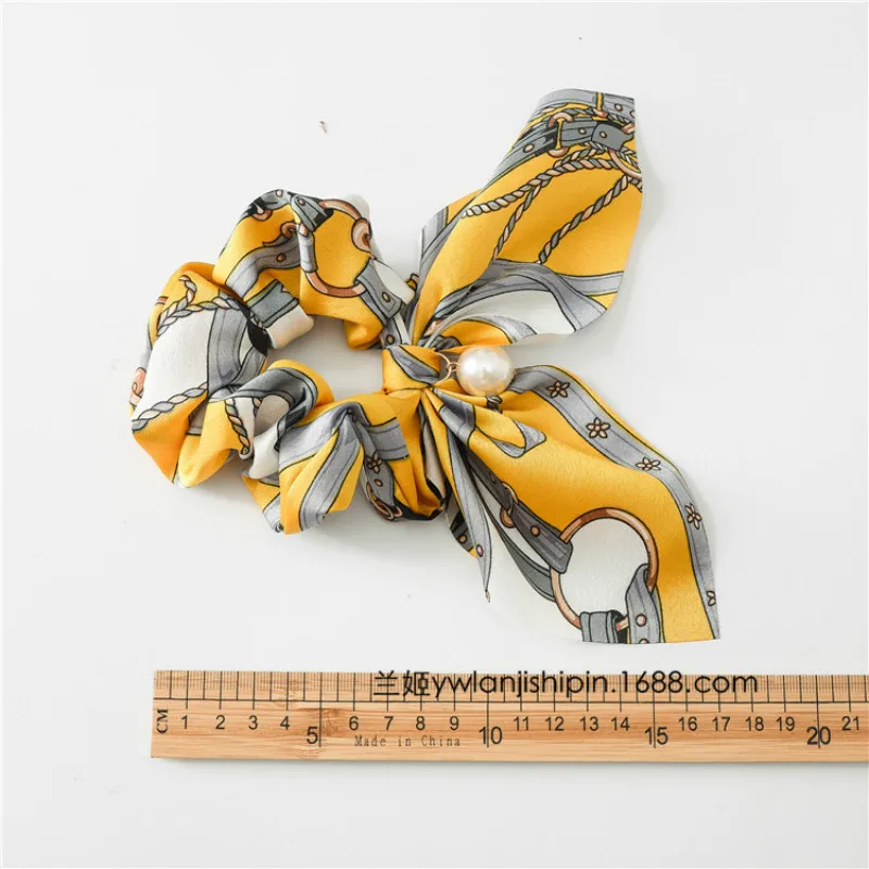 New Chiffon Bowknot Silk Hair Scrunchies Women Pearl Ponytail Holder Hair Tie Hair Rope Rubber Bands Hair Accessories Headwear
New Chiffon Bowknot Silk Hair Scrunchies Women Pearl Ponytail Holder Hair Tie Hair Rope Rubber Bands Hair Accessories Headwear