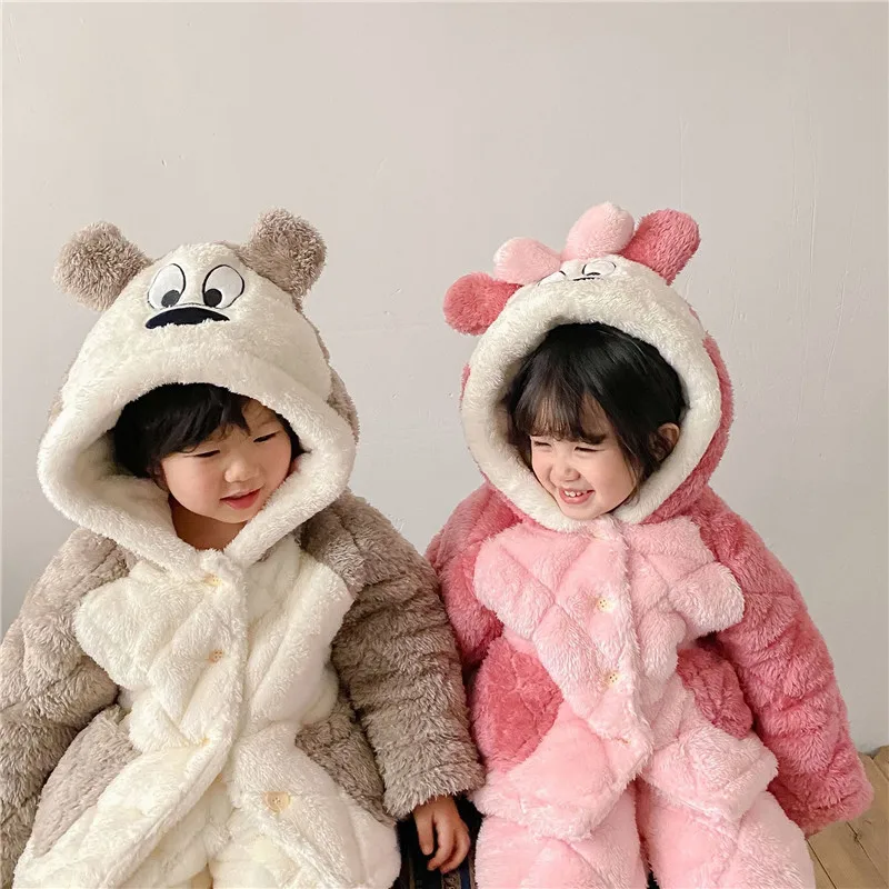 Girl Boys Pajamas Suits Kids Baby 2021 Charming Winter Autumn Thicken Nightclothes Sleepwear Pajamas Sets Cotton Children Clothi
Girl Boys Pajamas Suits Kids Baby 2021 Charming Winter Autumn Thicken Nightclothes Sleepwear Pajamas Sets Cotton Children Clothi