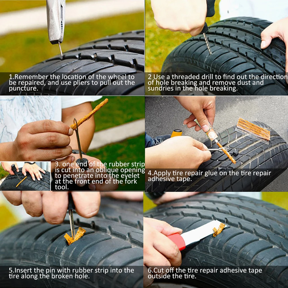 1Set Car Auto Repair Tire Repair Kit Motorcycle Bike Emergency Heavy Duty Tubeless Tire Puncture Professional Repairs Tool Set
1Set Car Auto Repair Tire Repair Kit Motorcycle Bike Emergency Heavy Duty Tubeless Tire Puncture Professional Repairs Tool Set