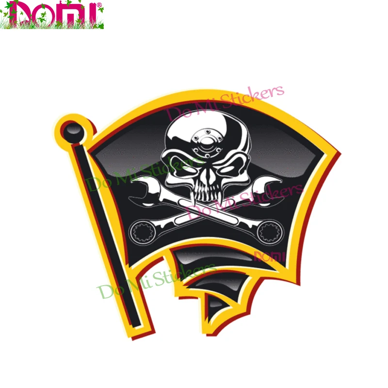 10.5CM*12.3CM Personality Classic Pirate Skull Decal Reflective Motorcycle Helmet Car Sticker KK Vinyl Cover Waterproof PVC
10.5CM*12.3CM Personality Classic Pirate Skull Decal Reflective Motorcycle Helmet Car Sticker KK Vinyl Cover Waterproof PVC