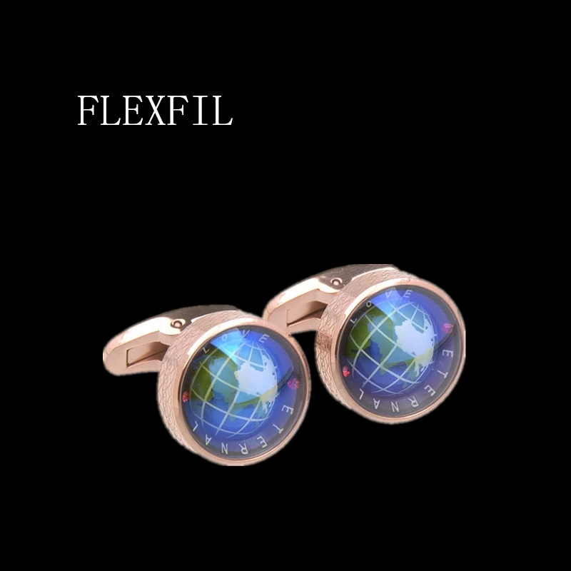 FLEXFIL Luxury Shirt Gift Designer Cufflinks for Mens gift Brand Wedding Cuff links the earth globe Button male High Quality
FLEXFIL Luxury Shirt Gift Designer Cufflinks for Mens gift Brand Wedding Cuff links the earth globe Button male High Quality