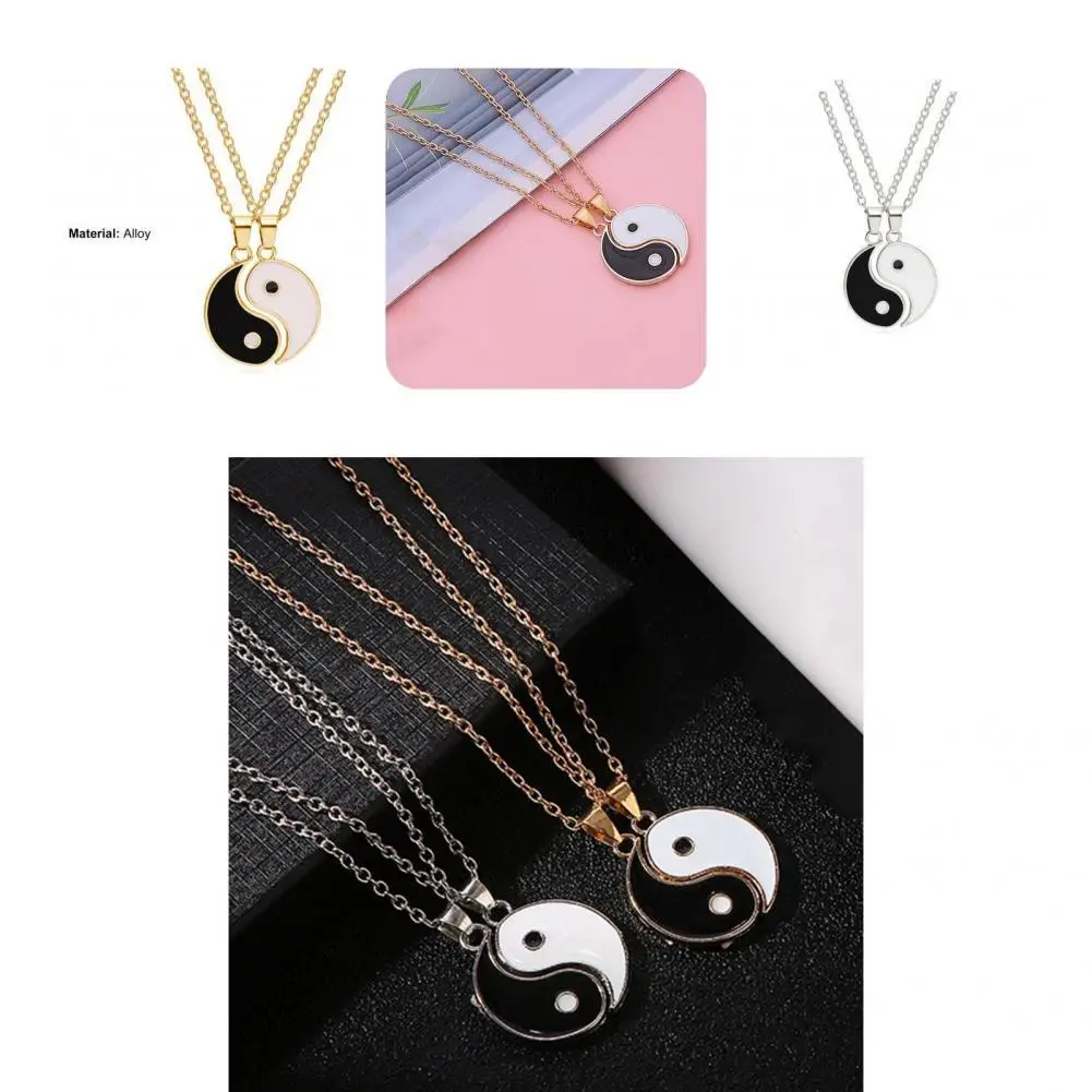 Charm Necklaces Smooth Surface Wear Resistant Yin Yang Pendant Choker Necklaces Couple Necklaces Drop Necklaces 2Pcs
Charm Necklaces Smooth Surface Wear Resistant Yin Yang Pendant Choker Necklaces Couple Necklaces Drop Necklaces 2Pcs