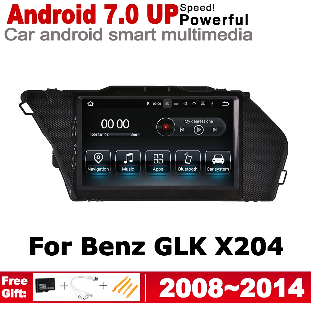 Автомобильный Радио gps мультимедийный плеер для mecherdes Benz GLK X204 2008 2009 2010 2011 2012 2013 2014
