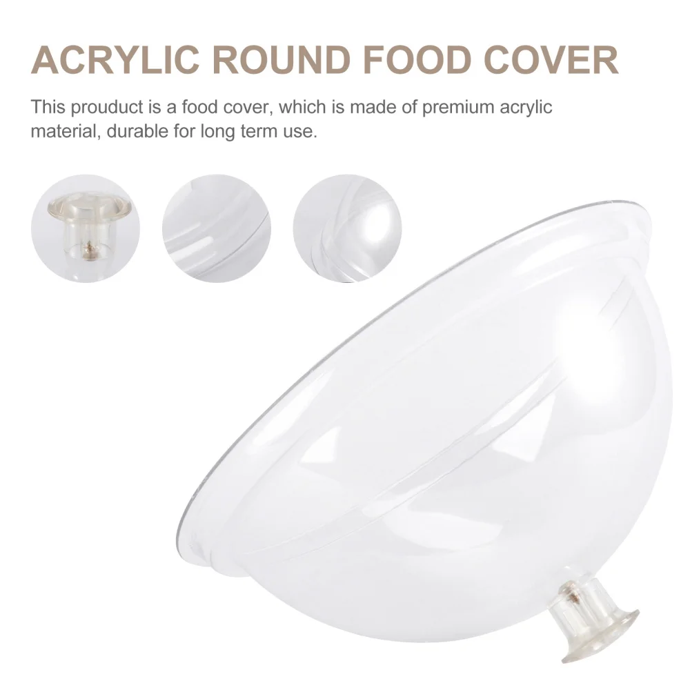 1Pc Acrylic Round Food Cover Durable Food Tent Food Insulation Lid for Home Bread Dessert Dish Transparent (8-inch 21c
1Pc Acrylic Round Food Cover Durable Food Tent Food Insulation Lid for Home Bread Dessert Dish Transparent (8-inch 21c