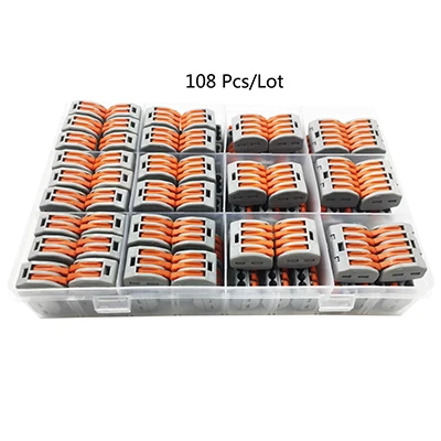 Wiring Connector,electrical wire connectors for cable push-in Terminal Block electrical splice Crimp Connector Universal Compact
Wiring Connector,electrical wire connectors for cable push-in Terminal Block electrical splice Crimp Connector Universal Compact