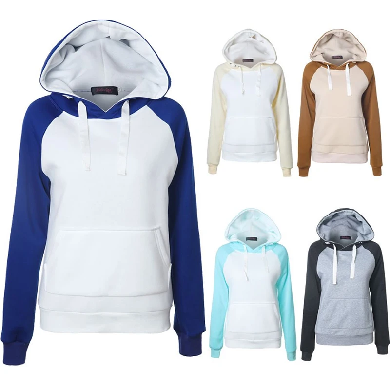 Winter Women Fashion Raglan Sleeve Sweatshirt with Pocket Slim Plus Size Drawstring Pullover Female Casual Contrast Color Top
Winter Women Fashion Raglan Sleeve Sweatshirt with Pocket Slim Plus Size Drawstring Pullover Female Casual Contrast Color Top