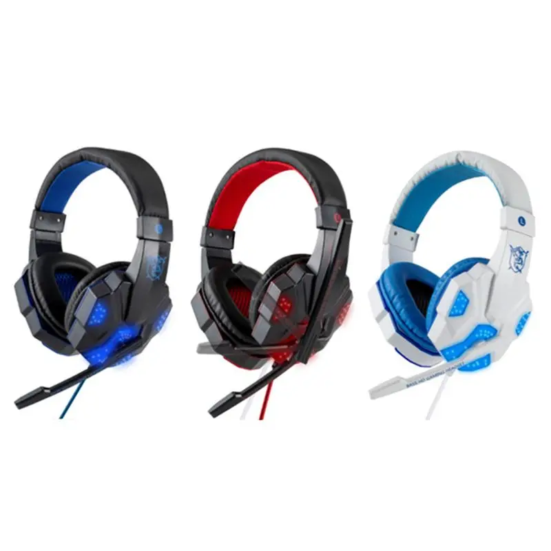 3.5mm Gaming Headset MIC LED Wired Stereo Gaming Headphones for Computer PC Laptop PS4
3.5mm Gaming Headset MIC LED Wired Stereo Gaming Headphones for Computer PC Laptop PS4
