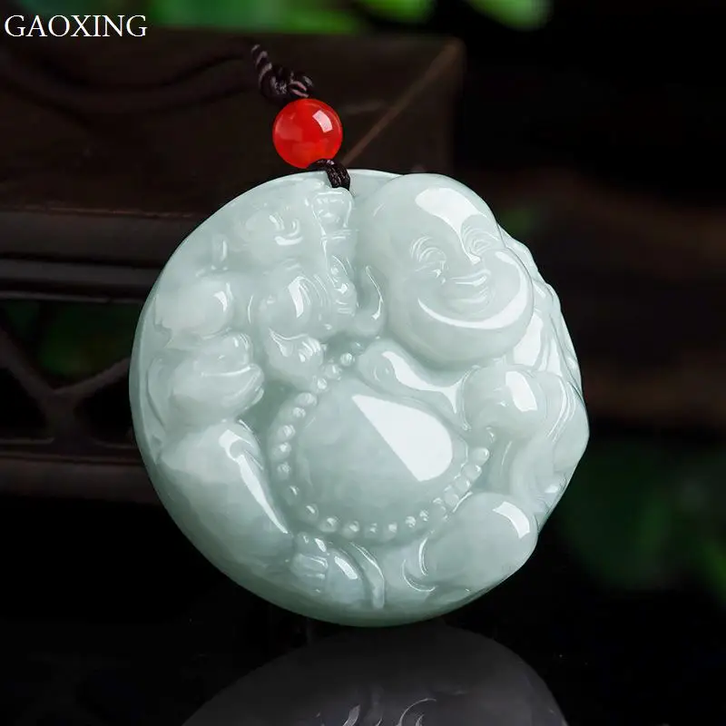 Natural Burmese A Cargo Jade Jade Brave Maitreya Buddha Pendant Pendant Ice Jade Jewelry High-End Gifts
Natural Burmese A Cargo Jade Jade Brave Maitreya Buddha Pendant Pendant Ice Jade Jewelry High-End Gifts