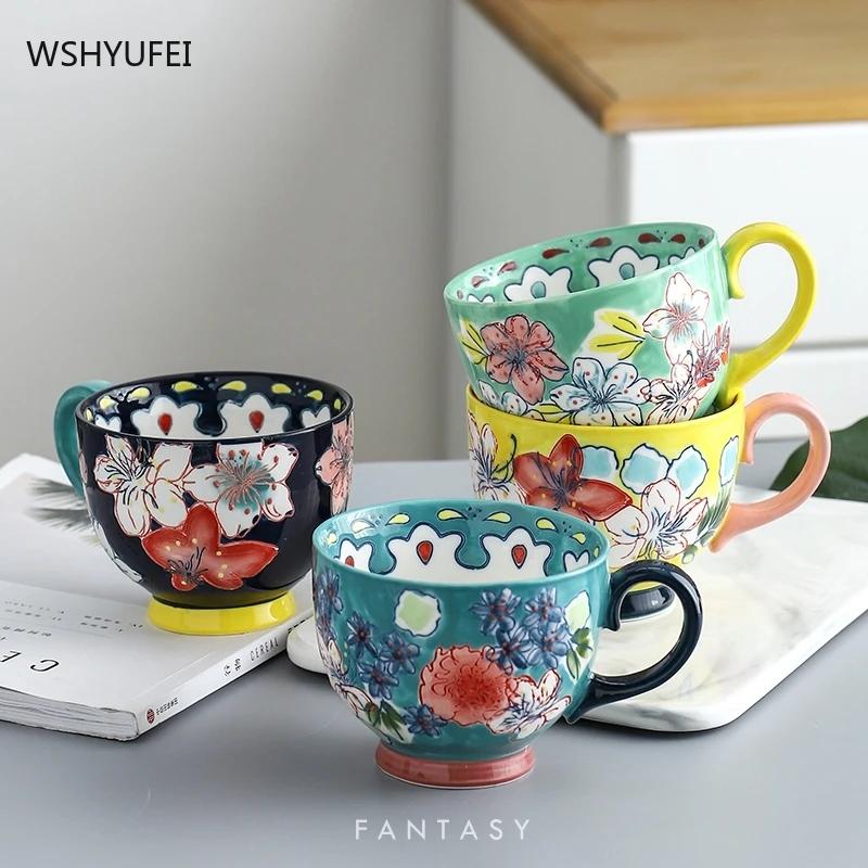 Exported to Europe and America creative exquisite oatmeal milk breakfast cup luxury home smooth exquisite ceramic coffee cup
Exported to Europe and America creative exquisite oatmeal milk breakfast cup luxury home smooth exquisite ceramic coffee cup