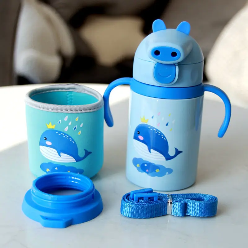 Cartoon cute primary school children's warm cup portable with straw cup cover kindergarten small water cup with handle
Cartoon cute primary school children's warm cup portable with straw cup cover kindergarten small water cup with handle