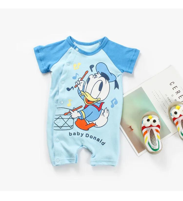 Disney the Pooh Bear Donald Duck Daisy Tigger Romper 100% Cotton short-sleeved summer soft one-piece romper 0-2 years old
Disney the Pooh Bear Donald Duck Daisy Tigger Romper 100% Cotton short-sleeved summer soft one-piece romper 0-2 years old