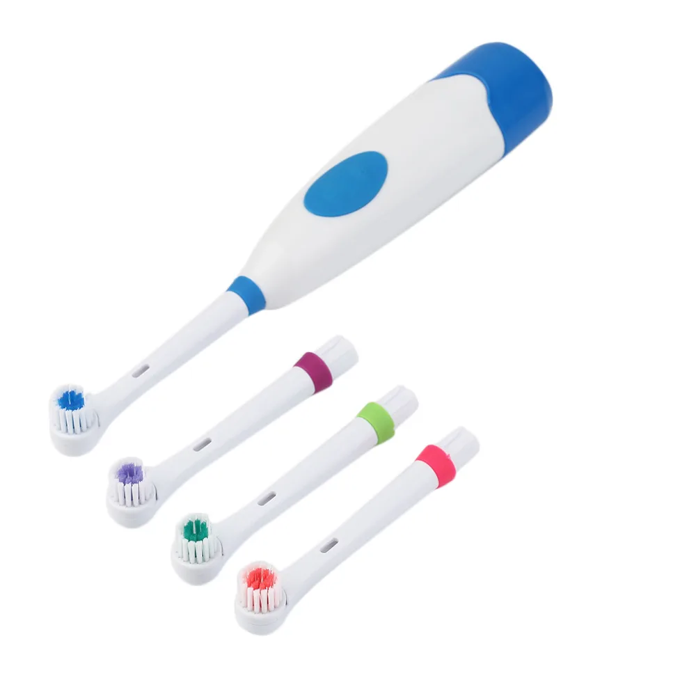 (4 Brush Heads) Electric Toothbrush with Battery Operated Teeth Brush Oral Waterproof Soft Electric Teeth Whitener Hygiene 1 set
(4 Brush Heads) Electric Toothbrush with Battery Operated Teeth Brush Oral Waterproof Soft Electric Teeth Whitener Hygiene 1 set