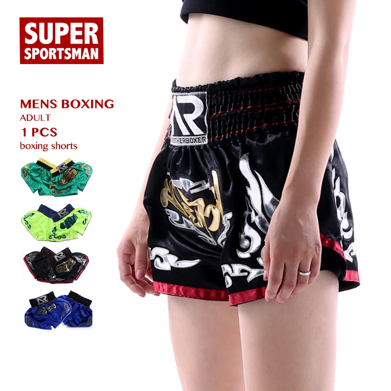 Мужские и женские шорты для кикбоксинга MMa Muay Thai Bjj Boxeo Sanda детские спортивные