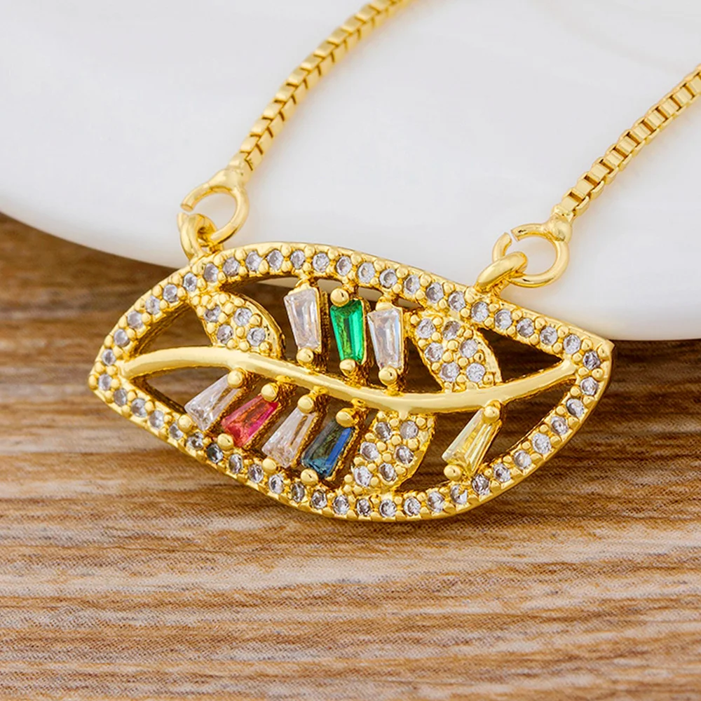 AIBEF High Quality Leaf Shape Cubic Zircon Rhinestone Copper CZ Pendant Necklace Charm Gold Chain Necklaces Women Girls Jewelry
AIBEF High Quality Leaf Shape Cubic Zircon Rhinestone Copper CZ Pendant Necklace Charm Gold Chain Necklaces Women Girls Jewelry