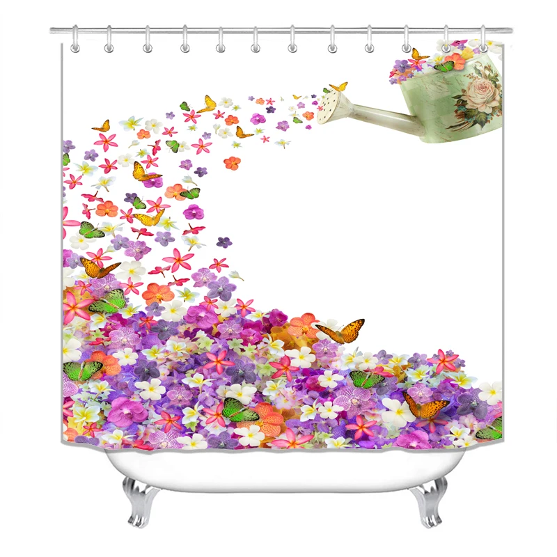 Shower Curtain, Bathroom Curtains Accessories-Kettle Water the Flower Flowers,Butterfly,Decorations
Shower Curtain, Bathroom Curtains Accessories-Kettle Water the Flower Flowers,Butterfly,Decorations