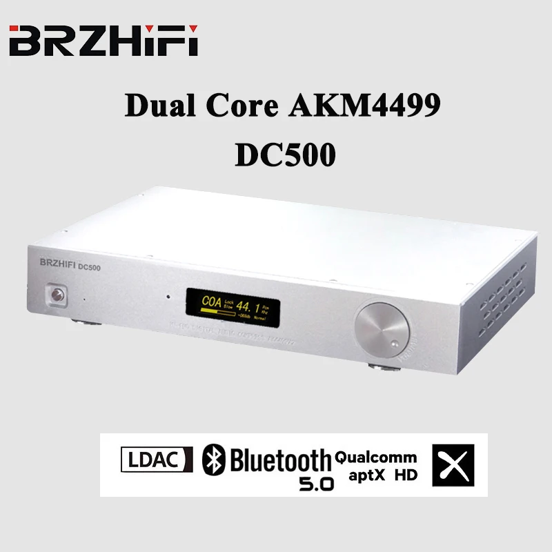 

Двухъядерный декодер BRZHIFI DC500 AK4499, полностью сбалансированный Bluetooth-совместимый с SDS LDAC, цифровой усилитель, USB-обработка