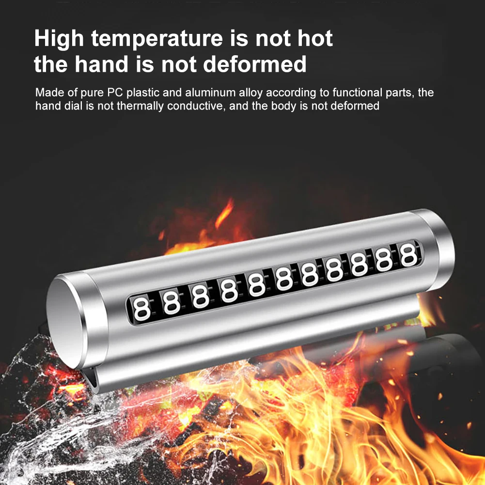 Aluminum Alloy Car Temporary Parking Card Rotate Phone Number Plate Park Stop Magnetic Adsorption Car Styling Auto Accessories
Aluminum Alloy Car Temporary Parking Card Rotate Phone Number Plate Park Stop Magnetic Adsorption Car Styling Auto Accessories
