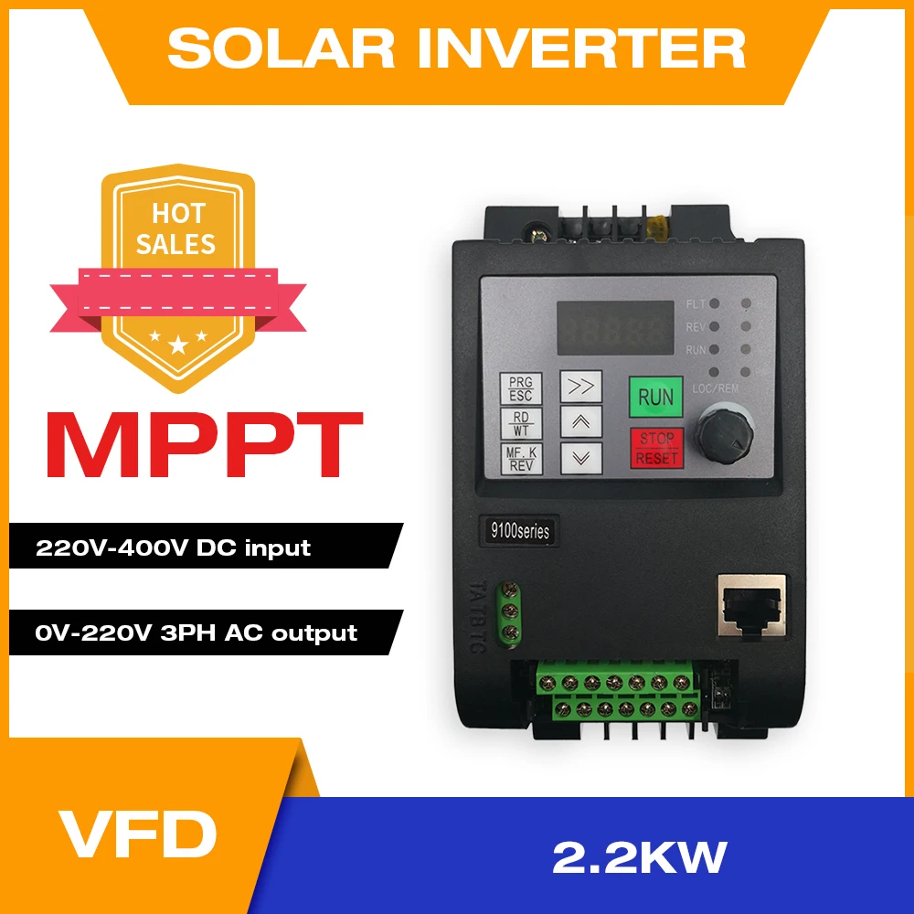 

220 кВт VFD солнечный инвертор 3HP выход в водяной насос контроль скорости водителя