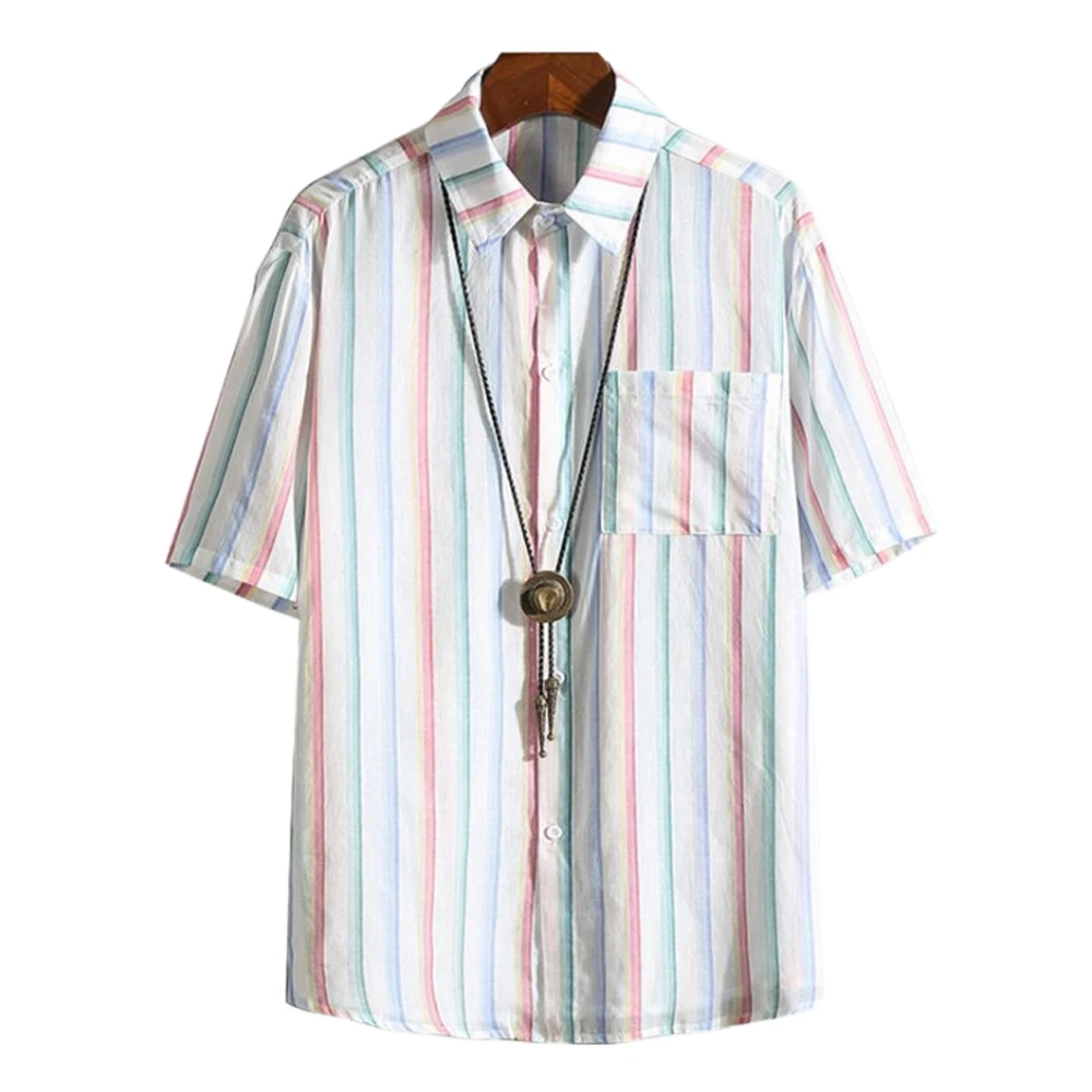 Summer Casual shirts for men Striped Turn-down Collar Beach hawaiian shirts Button Shirts Men Clothing
Summer Casual shirts for men Striped Turn-down Collar Beach hawaiian shirts Button Shirts Men Clothing