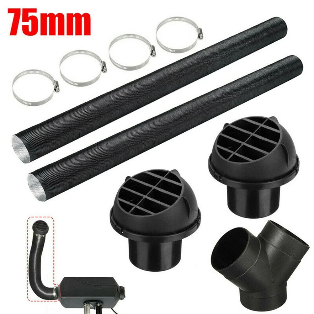75mm Diesel Heater Duct Pipe Y Piece Air Duct Connector Ducting Warm Air Vent With Clamps For Webasto Diesel Heater Parts Kit
75mm Diesel Heater Duct Pipe Y Piece Air Duct Connector Ducting Warm Air Vent With Clamps For Webasto Diesel Heater Parts Kit