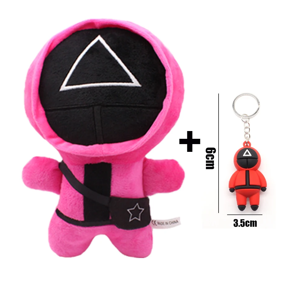 Key buckle Squid Game Plush Toy Kawaii Peluche Anime Figure Plush Filling Dolls Korean Cartoon Character Toys Children's Gifts
Key buckle Squid Game Plush Toy Kawaii Peluche Anime Figure Plush Filling Dolls Korean Cartoon Character Toys Children's Gifts