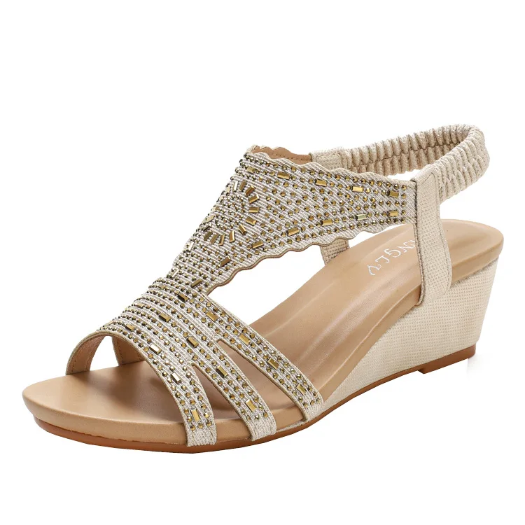 Bohemian large size shoes 2021 summer women's shoes rhinestones light and simple lady shoes wedge sandals women's platform shoes
Bohemian large size shoes 2021 summer women's shoes rhinestones light and simple lady shoes wedge sandals women's platform shoes