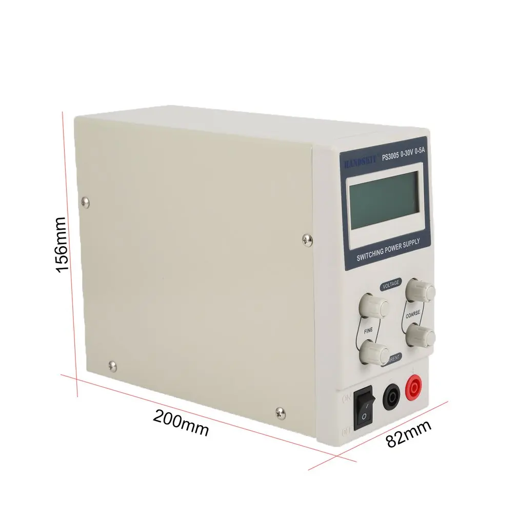 30V/5A Digital DC Power Supply Current Voltage Adjustable Switching Stabilized Volt for Electric Maintenance Phone Repairing
30V/5A Digital DC Power Supply Current Voltage Adjustable Switching Stabilized Volt for Electric Maintenance Phone Repairing