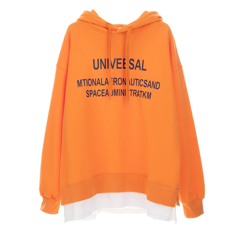 2021 Spring Korean Style Ins Sweatshirt New Loose, Simple All-Matching Lady Hooded Top Letter Printed Fake Two-Piece Hoodie
2021 Spring Korean Style Ins Sweatshirt New Loose, Simple All-Matching Lady Hooded Top Letter Printed Fake Two-Piece Hoodie