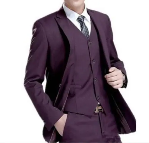 Bungundy Men Suits Costume Homme Fashion Blazer Men Ropa Formal Hombres Slim Fit Tuxedos Handsome Suit(Jacket+Pants+Vest+Tie)
Bungundy Men Suits Costume Homme Fashion Blazer Men Ropa Formal Hombres Slim Fit Tuxedos Handsome Suit(Jacket+Pants+Vest+Tie)