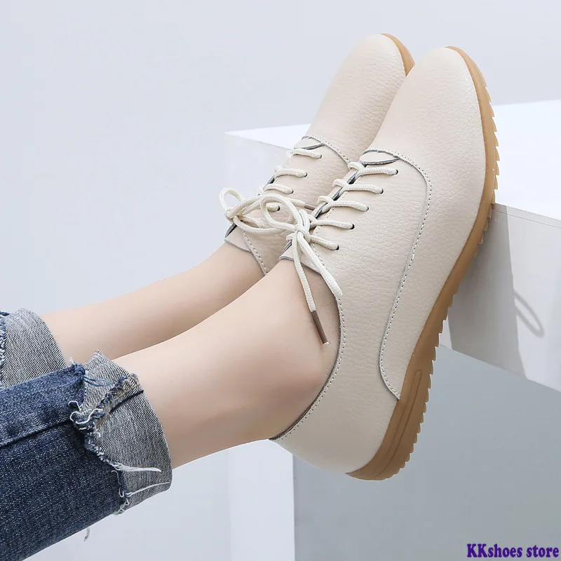 2021 Spring Women Loafers Comfort Genuine Leather Flats Shoes Lace Up Woman Moccasins Oxfords Work Shoes
2021 Spring Women Loafers Comfort Genuine Leather Flats Shoes Lace Up Woman Moccasins Oxfords Work Shoes