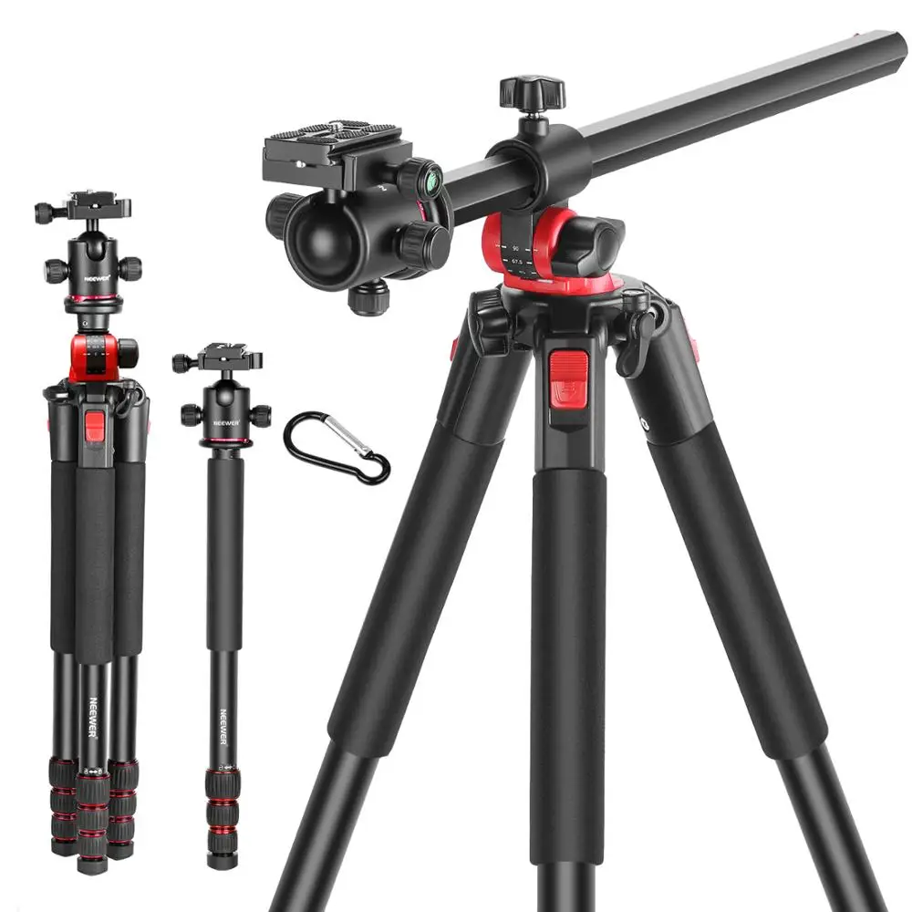 Neewer 184cm Aluminum Camera Tripod Monopod, 360 Degree Rotatable Center Column for DSLR Camera Video Camcorder Travel and Work
Neewer 184cm Aluminum Camera Tripod Monopod, 360 Degree Rotatable Center Column for DSLR Camera Video Camcorder Travel and Work