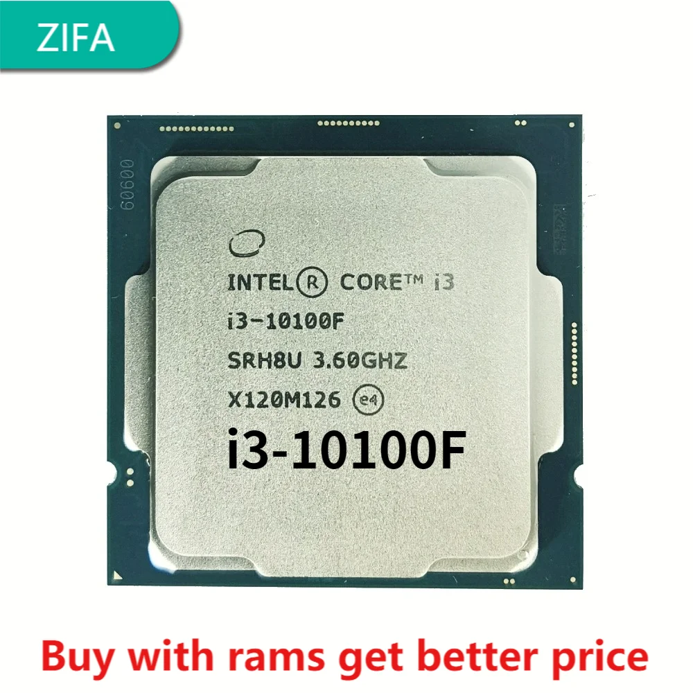 Intel Core i3-10100F i3 10100F 3.6 GHz 4-core 8-thread CPU processor L2 = 1M L3 = 6m 65W LGA 1200
Intel Core i3-10100F i3 10100F 3.6 GHz 4-core 8-thread CPU processor L2 = 1M L3 = 6m 65W LGA 1200
