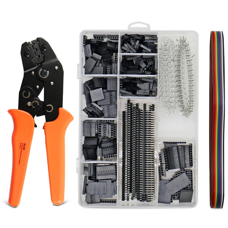 SN-28B 1550PCS terminals dupont crimping plier kit Wire Stripper crimper JST Connector crimp hand tool set Electrician's pliers
SN-28B 1550PCS terminals dupont crimping plier kit Wire Stripper crimper JST Connector crimp hand tool set Electrician's pliers