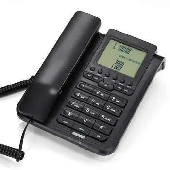 Business Office Home Two-line Telephone Three-way Call Fixed Landline Digital Corded Telephone Landline English Button Phone
