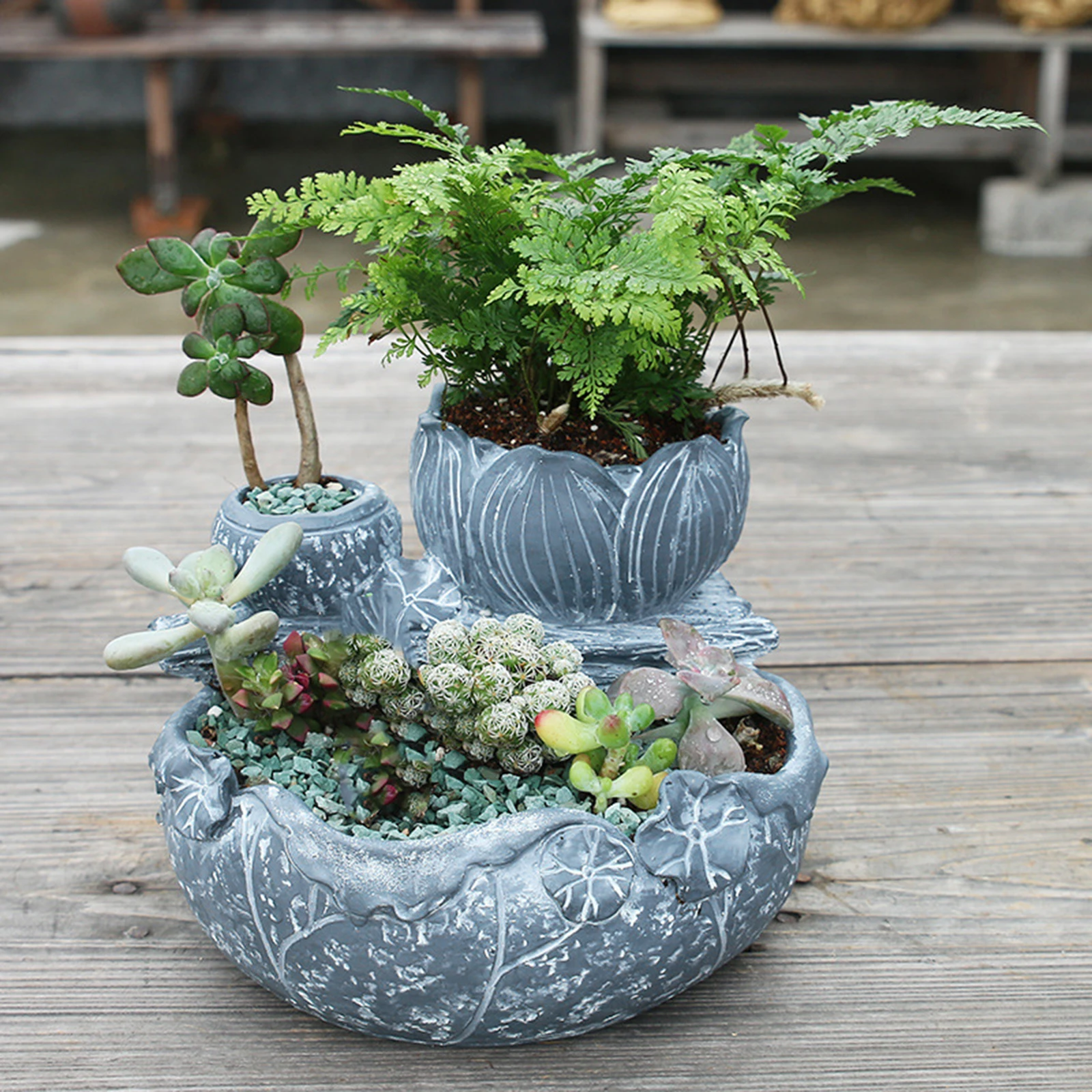 Resin Flowerpot Succulent Plants Planter Flower Pot Desktop Potted Holder Home Garden Decoration
Resin Flowerpot Succulent Plants Planter Flower Pot Desktop Potted Holder Home Garden Decoration