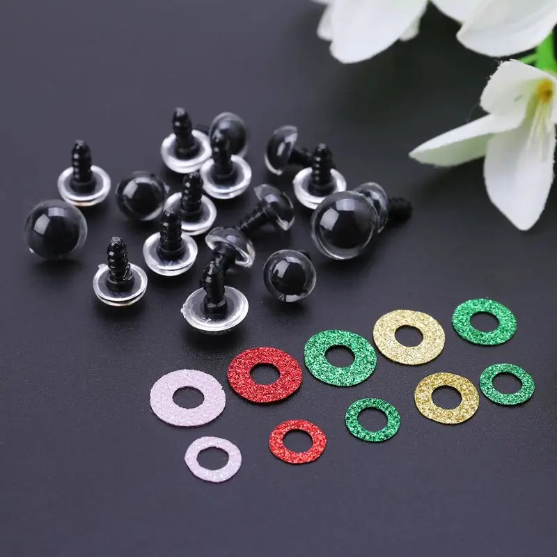 150pcs/set 14mm Tiny Round Safety Eyes Plastic Glitter Toy with Washer for Bear Doll Puppet Making DIY
150pcs/set 14mm Tiny Round Safety Eyes Plastic Glitter Toy with Washer for Bear Doll Puppet Making DIY