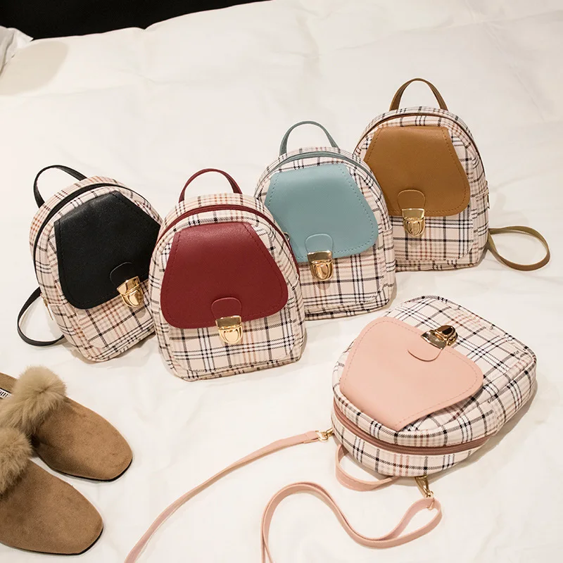 Mini Backpack For Teenage Girl Plaid Women Shoulder Phone PurseWomen Crossbody Bag Korean Style New Trendy Female Bagpack
Mini Backpack For Teenage Girl Plaid Women Shoulder Phone PurseWomen Crossbody Bag Korean Style New Trendy Female Bagpack
