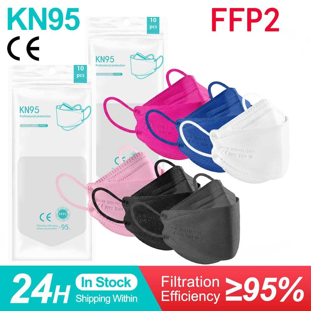 Маска ffp2mask многоразовая kn95 маски для взрослых с сертификатом ce ffp2repelable mascherine KN95