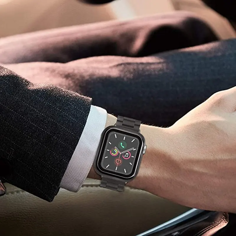 Band For Apple Watch 38mm 40mm 42mm 44mm with Case Stainless Steel Strap For iWatch Apple Watch Series 1/2/3/4/5/6/SE Bracelet
Band For Apple Watch 38mm 40mm 42mm 44mm with Case Stainless Steel Strap For iWatch Apple Watch Series 1/2/3/4/5/6/SE Bracelet