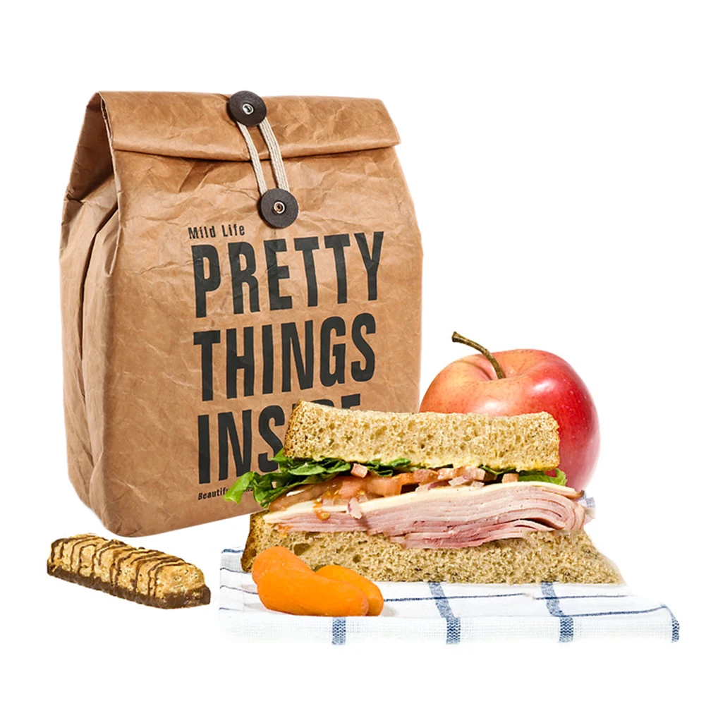 Cooler Lunch Box Bag Insulated Tyvek Brown Kraft Paper Durable Reusable Handy Bag Thermal Bento Leakproof Picnic Tote Superbly
Cooler Lunch Box Bag Insulated Tyvek Brown Kraft Paper Durable Reusable Handy Bag Thermal Bento Leakproof Picnic Tote Superbly