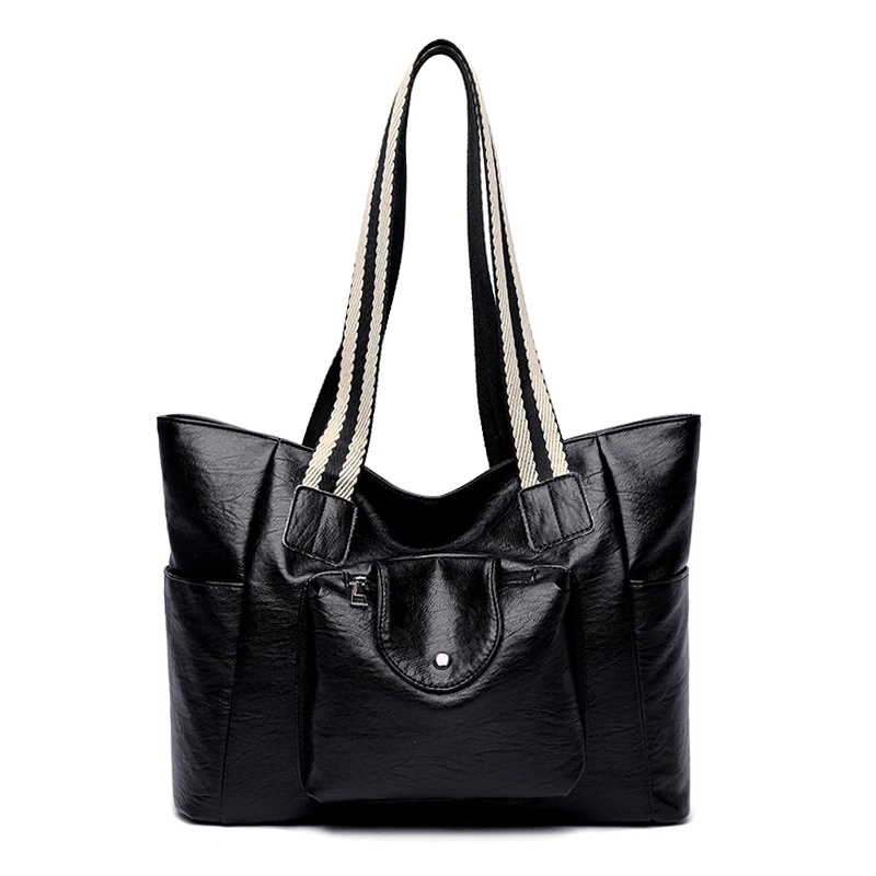 Pure Color Luxury Brand Handbag For Women Design 2021 Fashion Leather Shoulder Bag Big Casual Tote Shopping Bag Black Travel Sac
Pure Color Luxury Brand Handbag For Women Design 2021 Fashion Leather Shoulder Bag Big Casual Tote Shopping Bag Black Travel Sac
