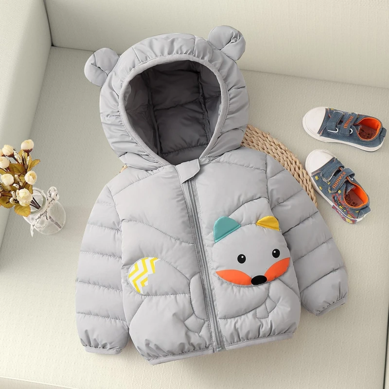 Cold Winter Children's Cotton Jacket Clothes Kids Warm Boys Girls Cute Fox Hooded Cotton-Padded Casual Outerwear
Cold Winter Children's Cotton Jacket Clothes Kids Warm Boys Girls Cute Fox Hooded Cotton-Padded Casual Outerwear
