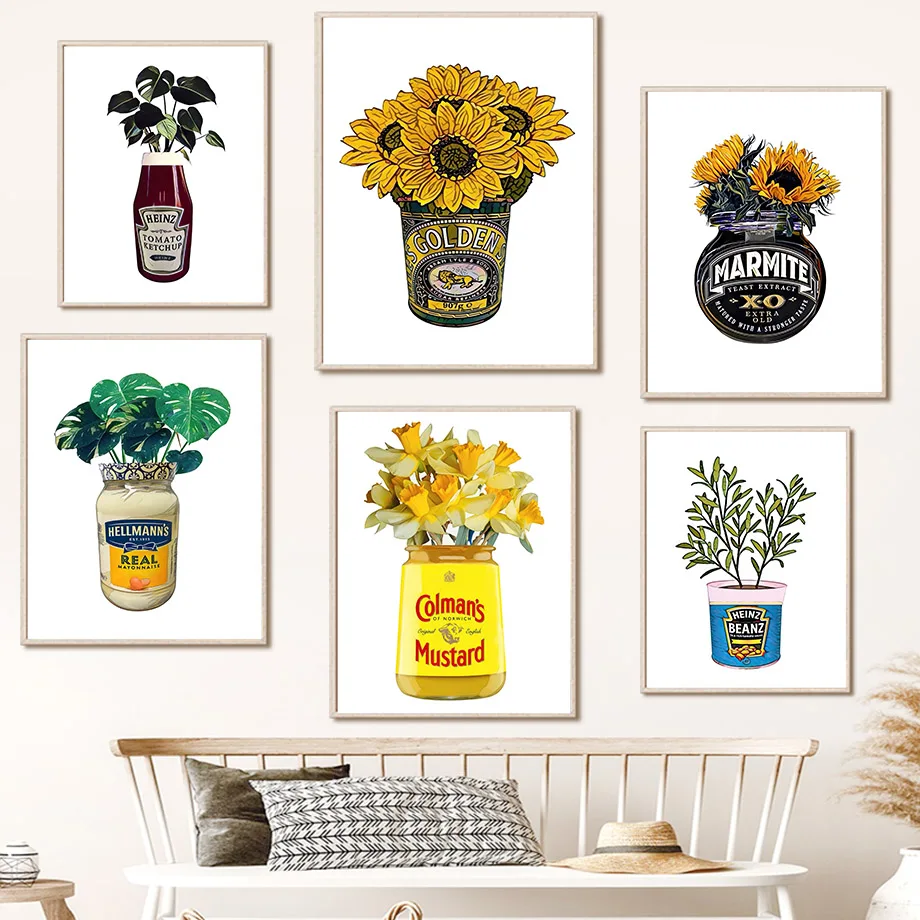 Sunflower Monstera Flower Plant Jam Boho Wall Art Canvas Painting Nordic Posters And Prints Wall Pictures For Living Room Decor
Sunflower Monstera Flower Plant Jam Boho Wall Art Canvas Painting Nordic Posters And Prints Wall Pictures For Living Room Decor