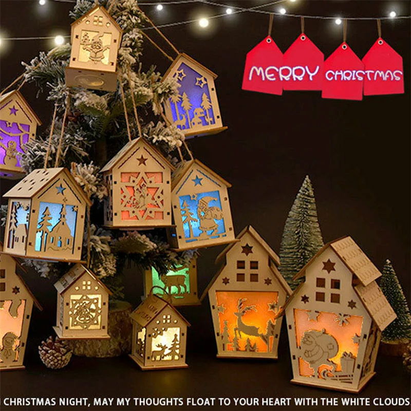 Led Light Wood House Christmas Tree Decorations For Home 2021 Christmas Tree Hanging Ornaments New Year Xmas Kids Gift
Led Light Wood House Christmas Tree Decorations For Home 2021 Christmas Tree Hanging Ornaments New Year Xmas Kids Gift
