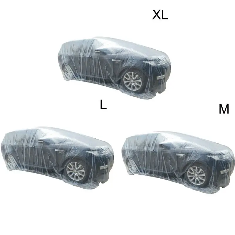 

Portable Disposable Transparent Waterproof Car Cover Dustproof Foldable Environmental Protection PE Plastic Film Covers