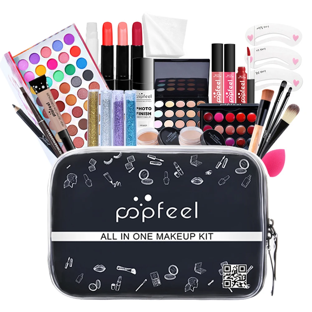 30pcs Lip Balm Eyeshadow Palette Cosmetics Kit Women Makeup Set Concealer With Storage Bag Face Foundation Professional
30pcs Lip Balm Eyeshadow Palette Cosmetics Kit Women Makeup Set Concealer With Storage Bag Face Foundation Professional
