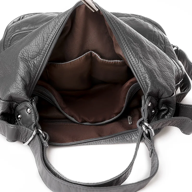 Multifunction Shoulder Bags for Women 2020 Luxury Soft Leather Handbags Women Bag Designer Double Zipper Travel Back Pack
Multifunction Shoulder Bags for Women 2020 Luxury Soft Leather Handbags Women Bag Designer Double Zipper Travel Back Pack