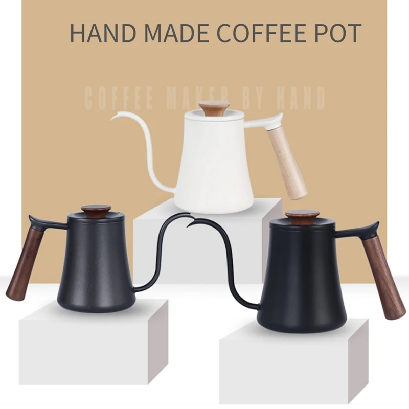 Drip Coffee Pot 600Ml Expresso Drip Kettle Stainless Steel Handle Long Gooseneck Spout Drip Kettle Coffee Tea Pot
Drip Coffee Pot 600Ml Expresso Drip Kettle Stainless Steel Handle Long Gooseneck Spout Drip Kettle Coffee Tea Pot
