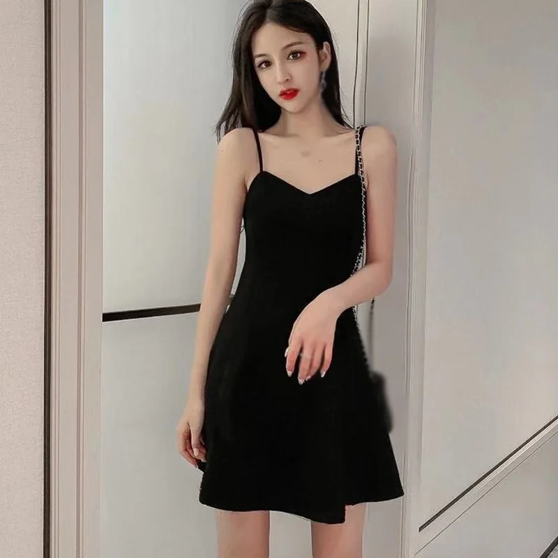 Women Sling Dress Casual Solid Color Spaghetti Short Dress Sleeveless Slips Under Dress Vestido
Women Sling Dress Casual Solid Color Spaghetti Short Dress Sleeveless Slips Under Dress Vestido
