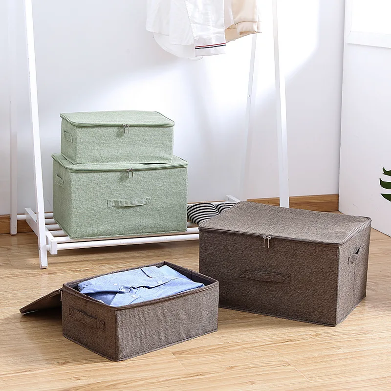Household Zippered clothes Storage Box Organizer With Cap 3 Size Clothes Socks Toy Sundries Foldable Oraganier Box
Household Zippered clothes Storage Box Organizer With Cap 3 Size Clothes Socks Toy Sundries Foldable Oraganier Box